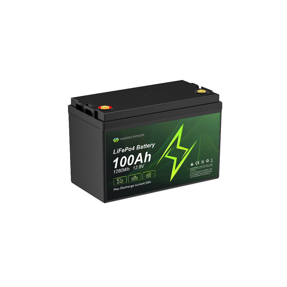 12.8V 100Ah 1280Wh LiFePO4 Batteries