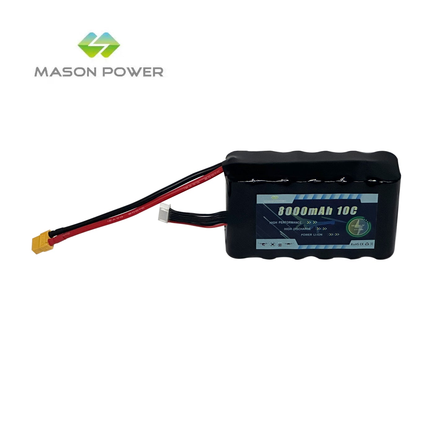 22.2V 8000mAh 6S2P Li-ion Battey Pack For Race FPV Drone