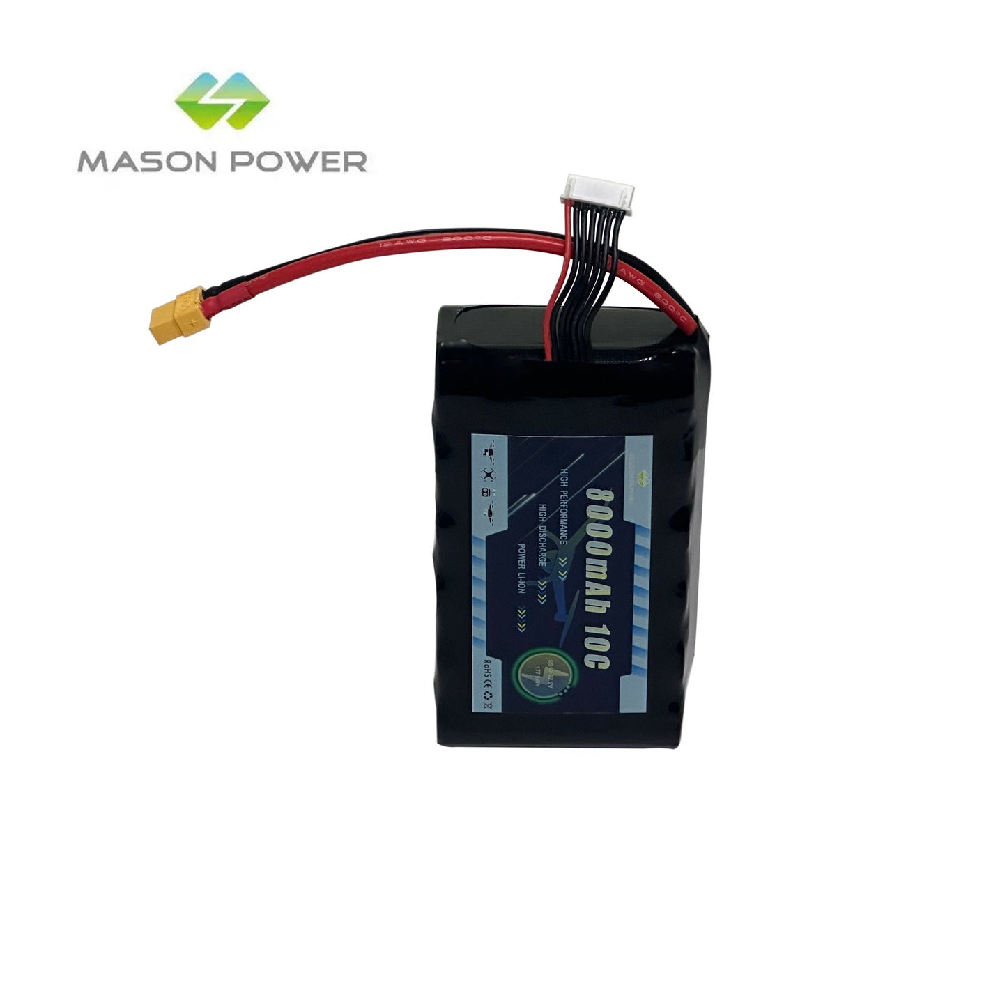 22.2V 8000mAh 6S2P Li-ion Battey Pack For Race FPV Drone