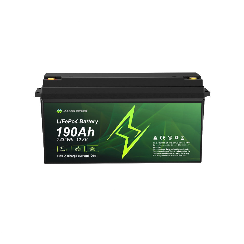 12.8V 190Ah 2432Wh LiFePO4 Batteries