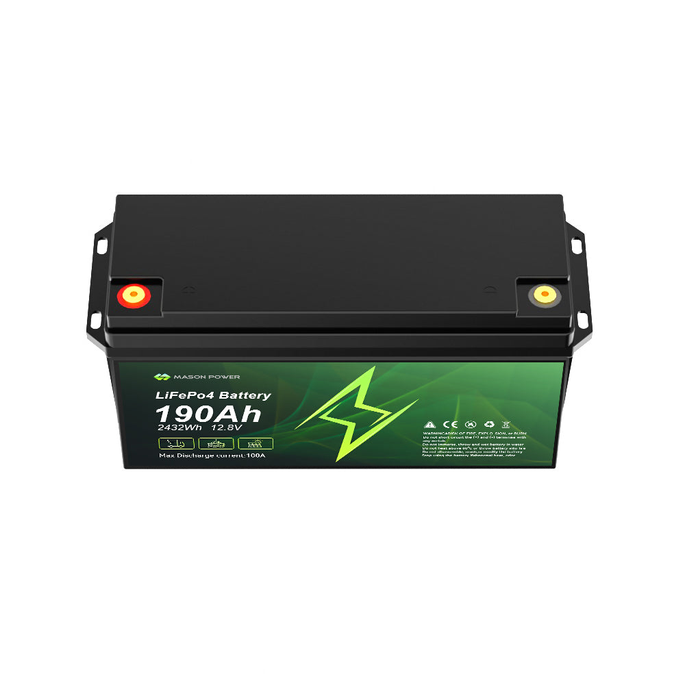 12.8V 190Ah 2432Wh LiFePO4 Batteries