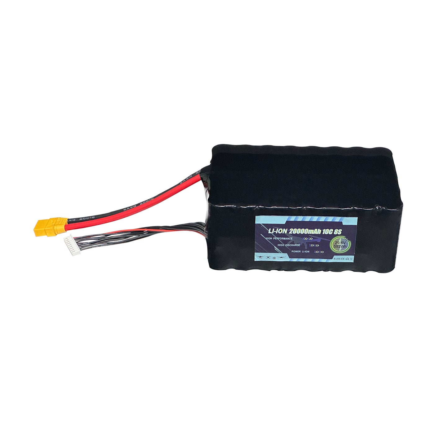 29.6V 22000mAh 8S3P Li-ion Battey Pack For Race FPV Drone