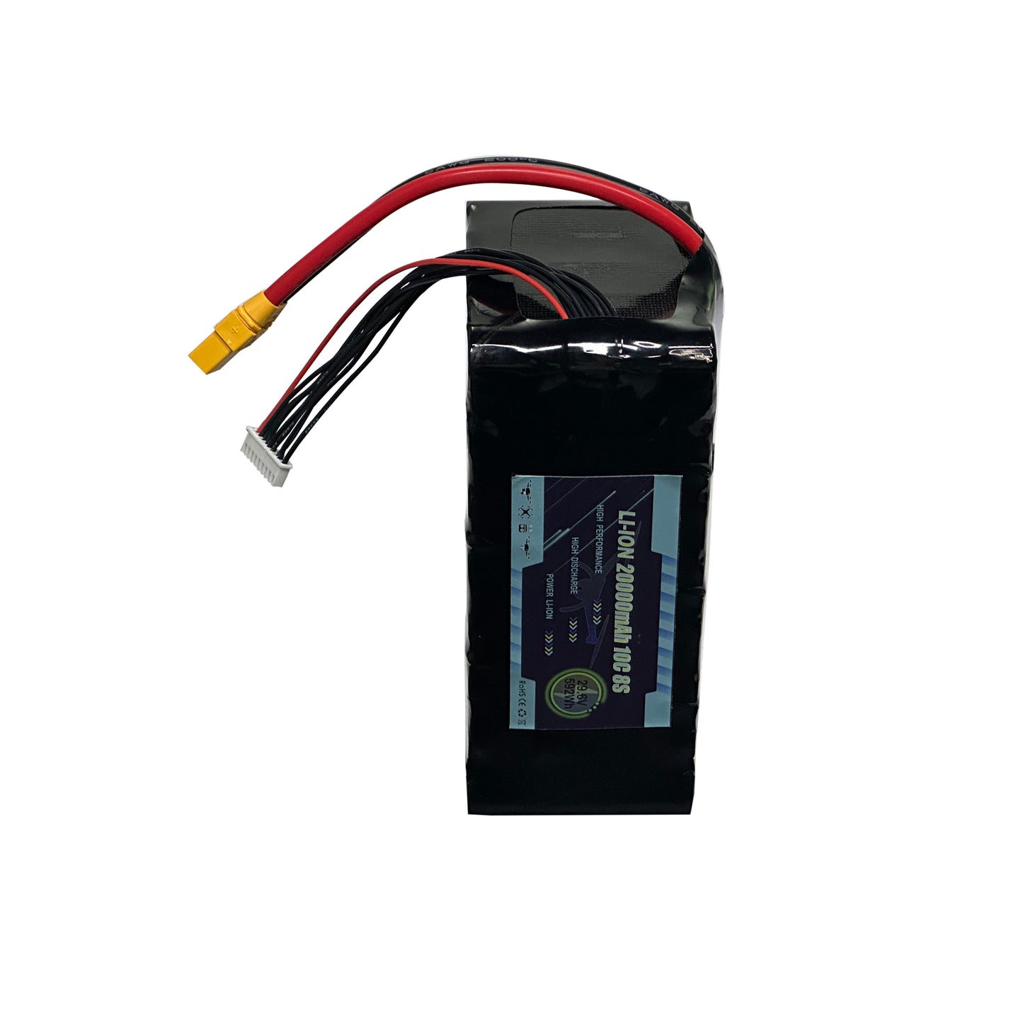 29.6V 22000mAh 8S3P Li-ion Battey Pack For Race FPV Drone