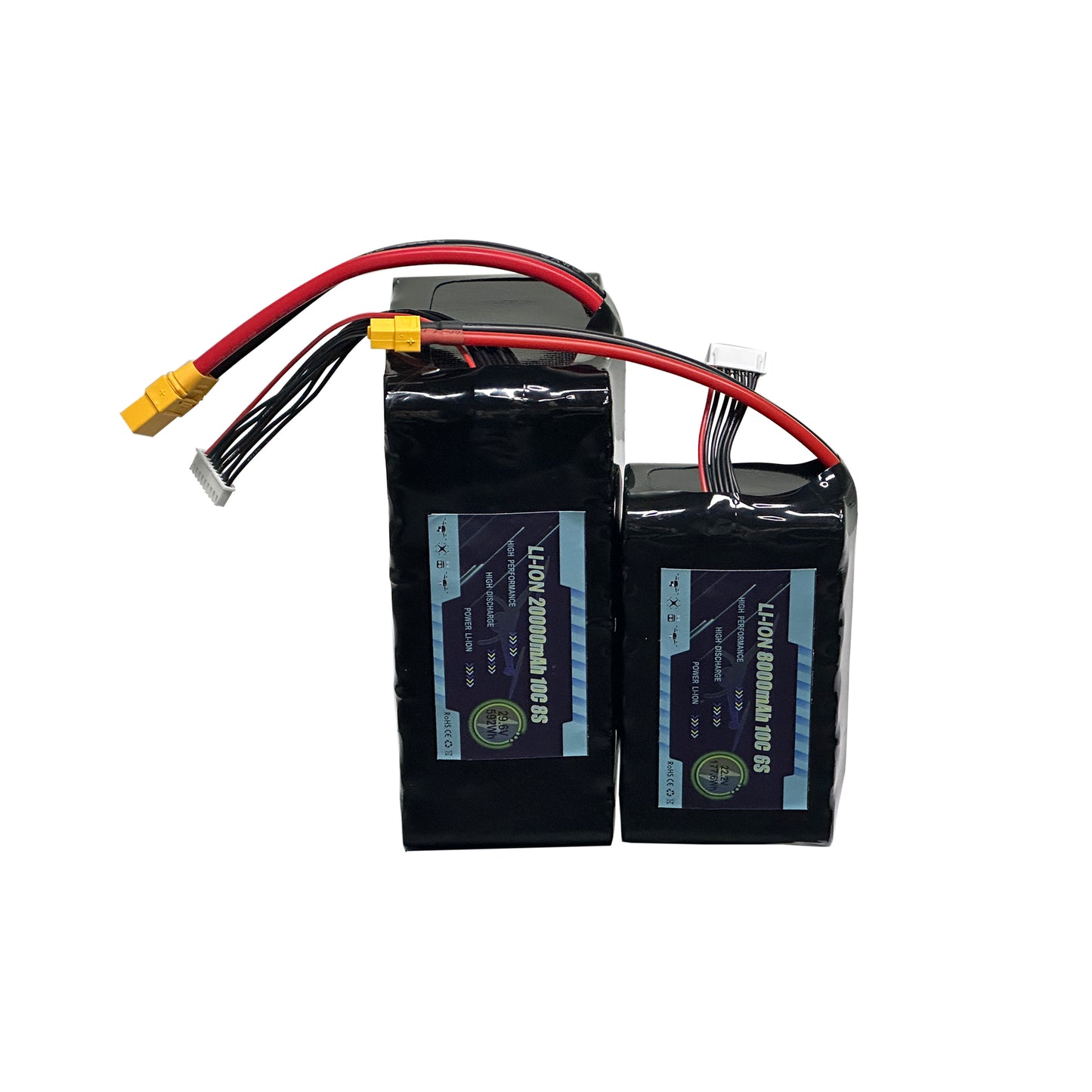 29.6V 22000mAh 8S3P Li-ion Battey Pack For Race FPV Drone