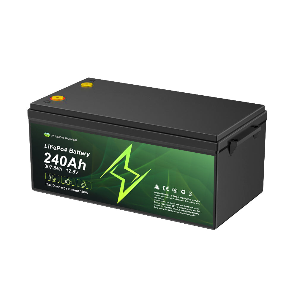 12.8V 240Ah 3072Wh LiFePO4 Batteries
