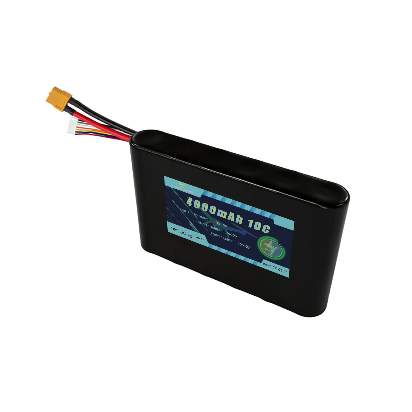 22.2V 4000mAh 6S1P Li-ion Battey Pack For Race FPV Drone