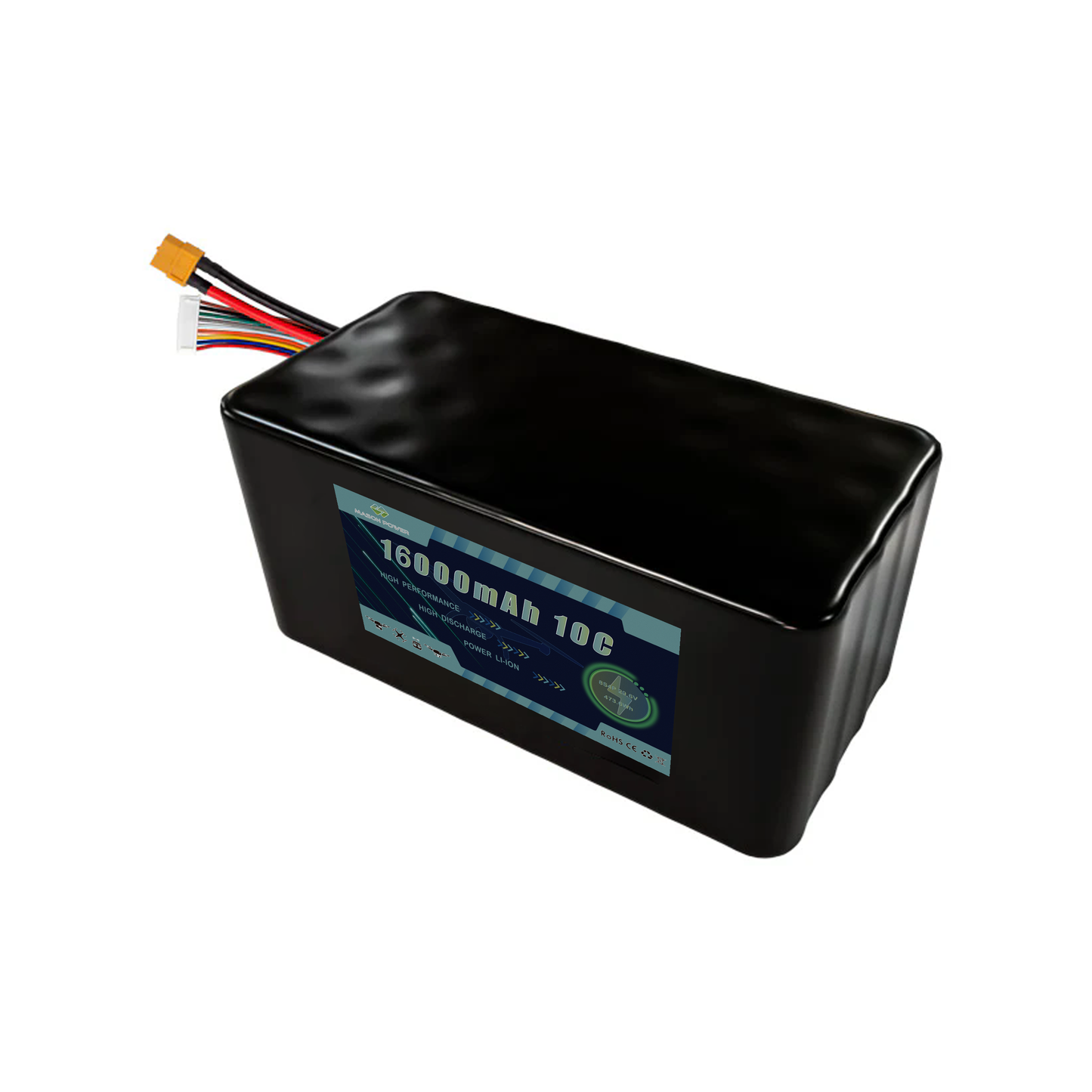 29.6V 16000mAh 8S4P Lithium Ion Battery Pack For FPV Drone