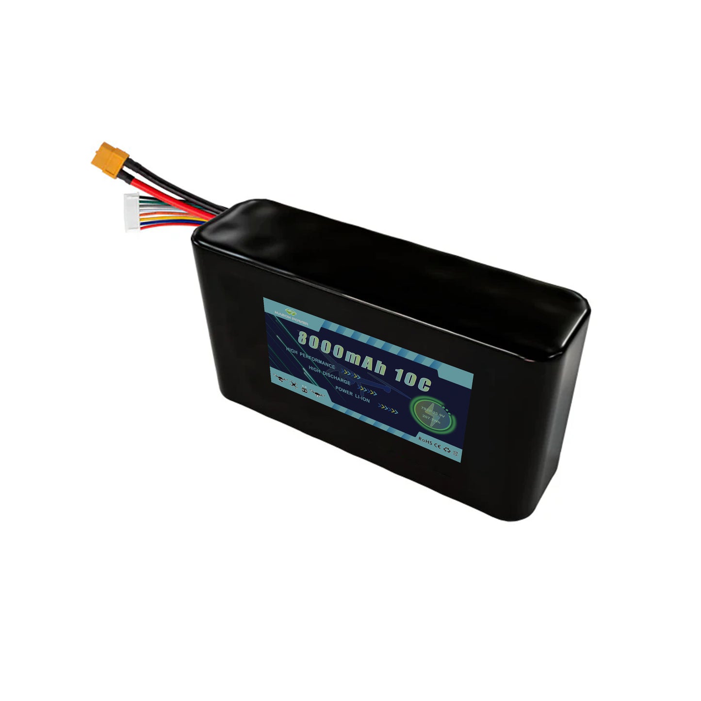 25.9V 8000mAh 7S2P Lithium Ion Battery Pack For FPV Drone