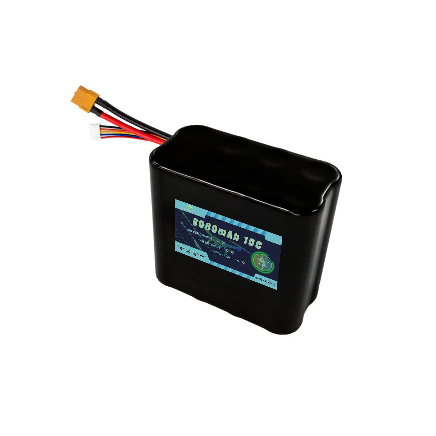 14.8V 8000mAh 4S2P Li-ion Battey Pack For FPV Drone