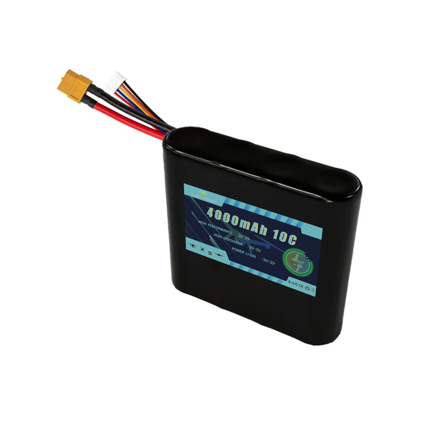 14.8V 4000mAh 4S1P Li-ion Battey Pack For FPV Drone
