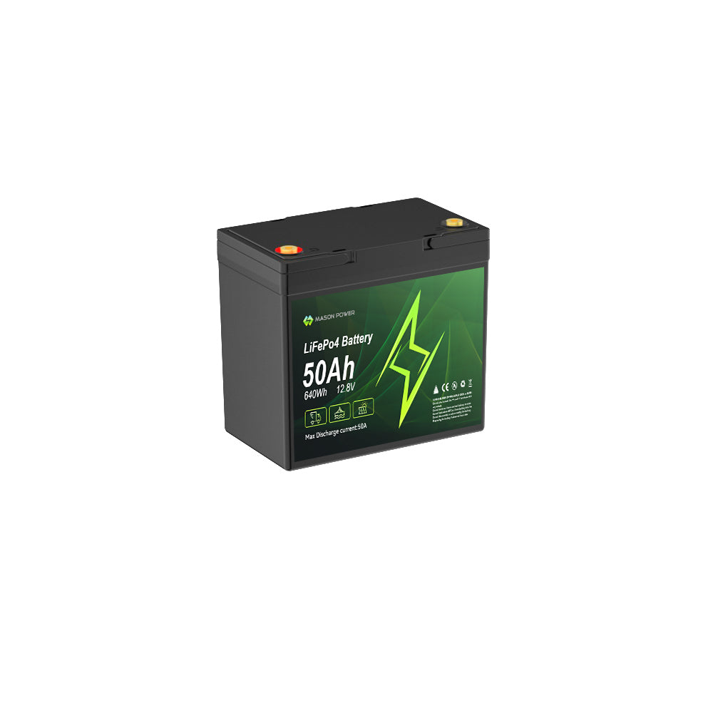 12.8V 50Ah 640Wh LiFePO4 Batteries