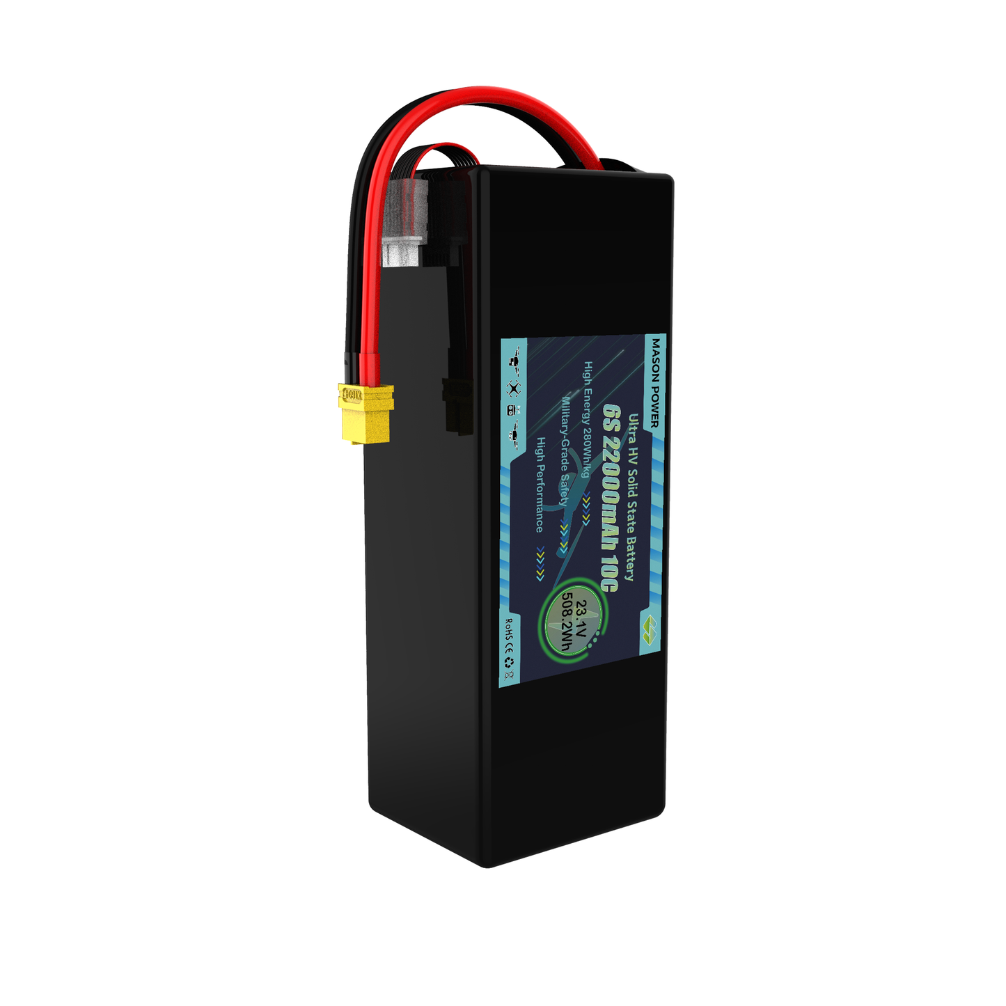 LiHV 6S High Voltage 23.1V 33000mAh 10C Solid State Rechargeable Lipo Battery Packs