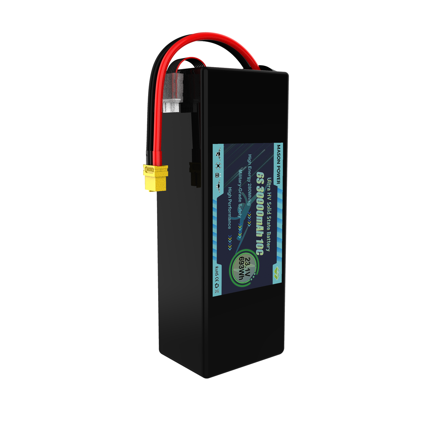 Best Seller 6S LiHV High Voltage 23.1V 40000mAh 10C Solid State Lipo Battery Packs