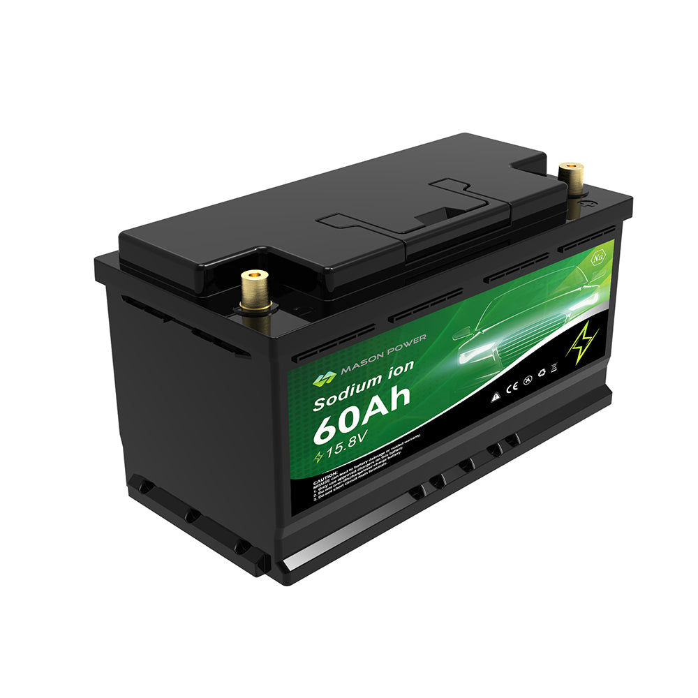 15.8V 60Ah Car Sodium Ion(Na+) Starter Battery