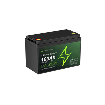 12V 100Ah  1280Wh  LiFePO4  Batteries