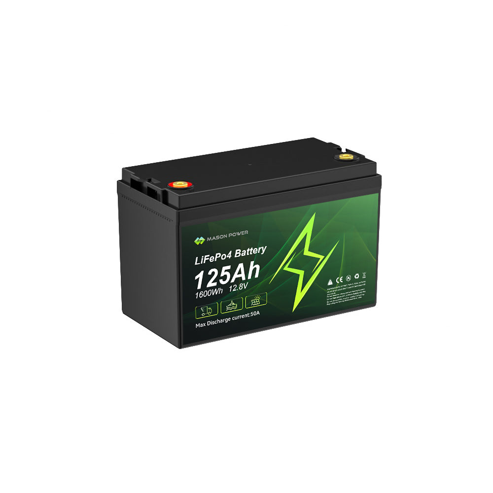 12V 125Ah  1600Wh  LiFePO4  Batteries