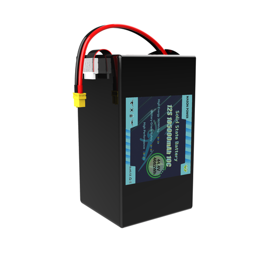 Super High Capacity Solid State Battery 12S 44.4V 105000mAh 10C 360Wh/kg for Large Drones