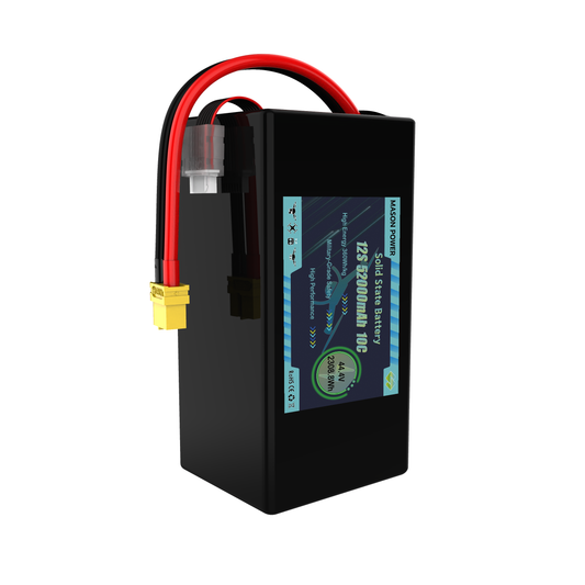 Inspection Drone Battery 12S 52000mAh 44.4V 10C 360Wh/kg Solid State Drone Battery Pack