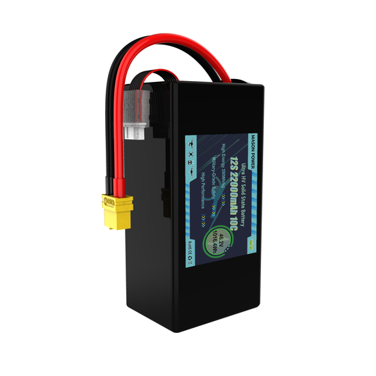 12S High Voltage 46.2V 22000mAh LiHV Solid State Battery Packs for Aerial Survey Drones