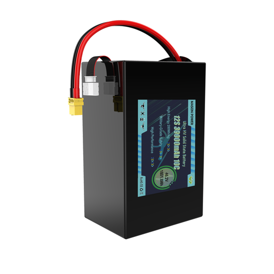 High Safety LiHV Solid State Battery 12S High Voltage 46.2V 39000mAh Drone Battery Pack