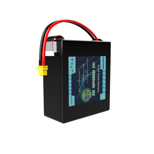360Wh/kg High Energy Density Solid State Battery 14S 51.8V 13000mAh 10C for Inspection UAV