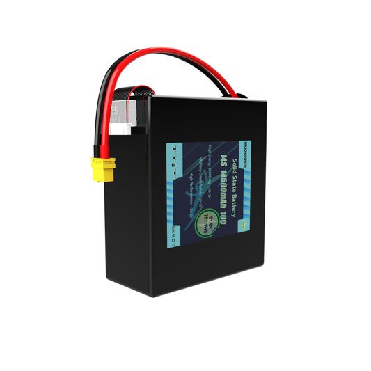 High Energy Density 360Wh/kg Solid State Battery 14S 51.8V 14500mAh 10C Lipo Battery Pack