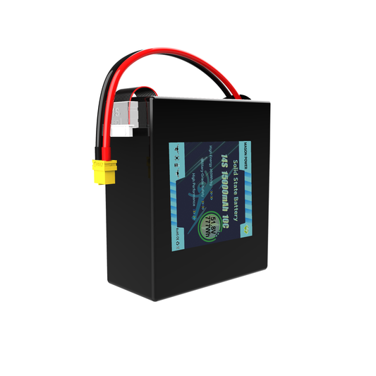 360Wh/kg High Performance Solid State Lipo Battery 14S 10C 51.8V 15000mAh for Heavy Lift Drones