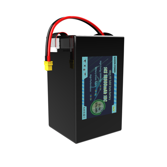Heavy Duty 14S High Voltage LiHV 53.9V 18000mAh 10C Solid State Drone Battery Packs