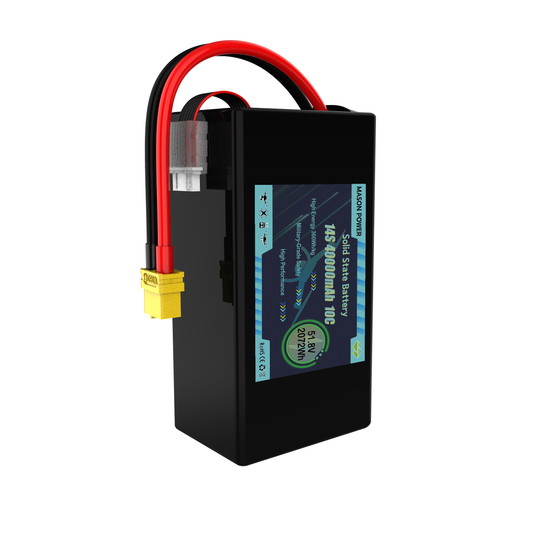 Solid State Battery 360Wh/kg 14S 10C 51.8V 40000mAh Low Resistance Drone Battery