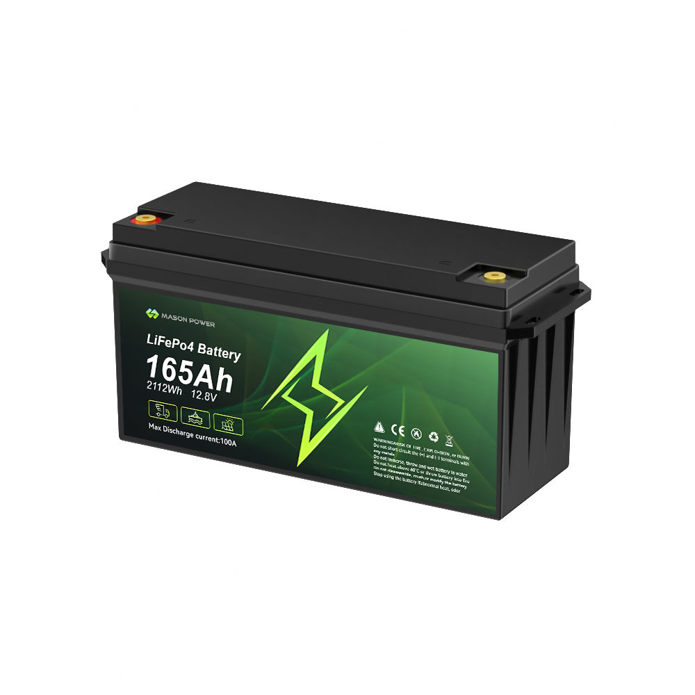 12V 165Ah  2112Wh  LiFePO4  Batteries