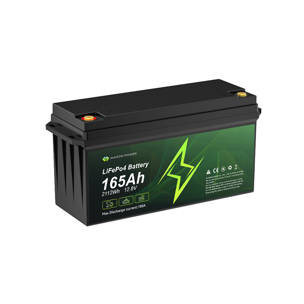 12V 165Ah  2112Wh  LiFePO4  Batteries