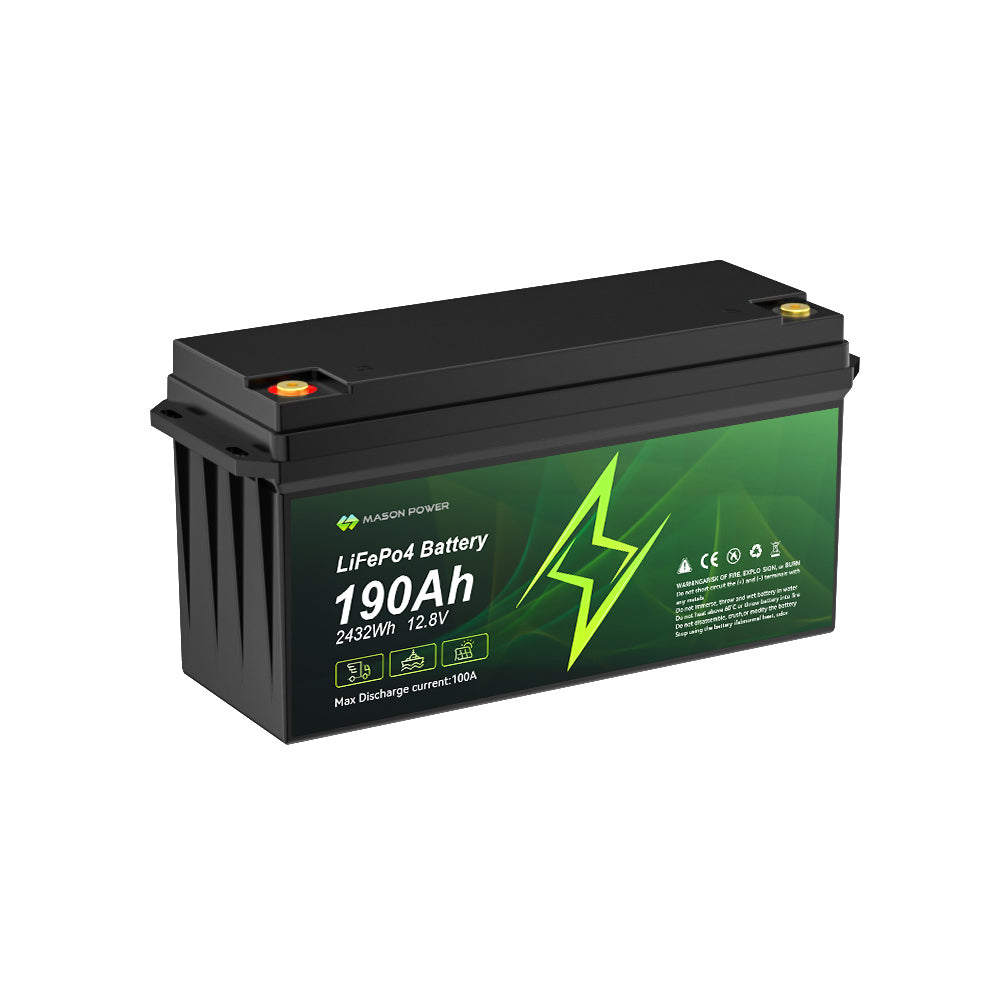 12V 190Ah  2432Wh  LiFePO4  Batteries