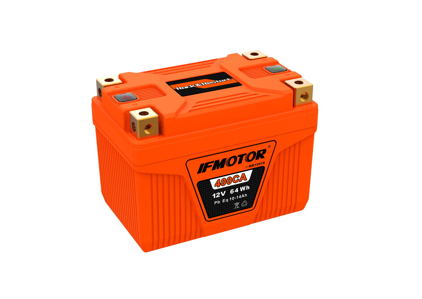 IFMOTOR ROCK&RESTART 12V 5Ah LITHIUM MOTORCYCLE BATTERY