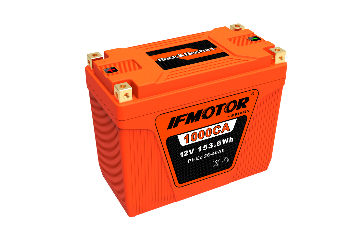 IFMOTOR ROCK&RESTART 12V 12Ah LITHIUM MOTORCYCLE BATTERY