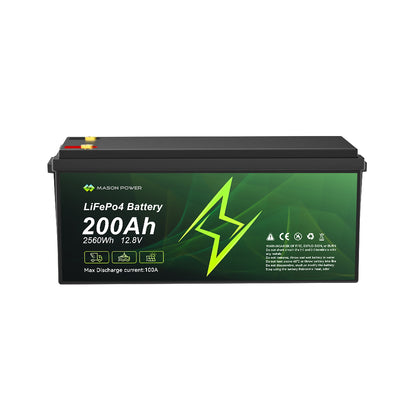 12V  200Ah  2560Wh  LiFePO4  Batteries