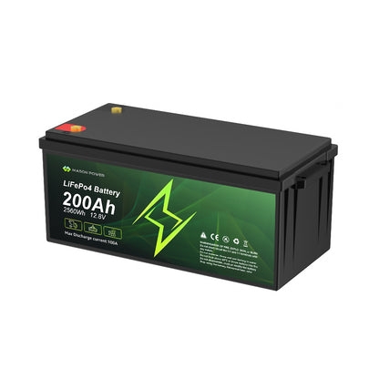 12V  200Ah  2560Wh  LiFePO4  Batteries