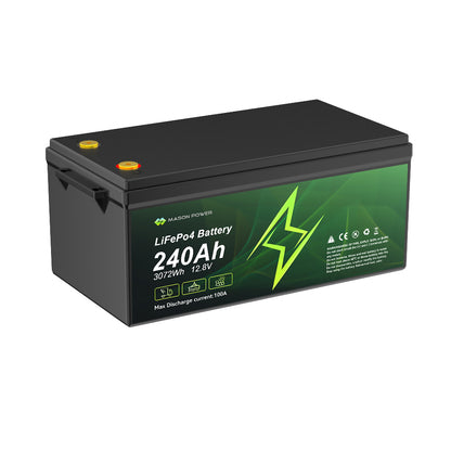 12V 240Ah  3072Wh  LiFePO4  Batteries