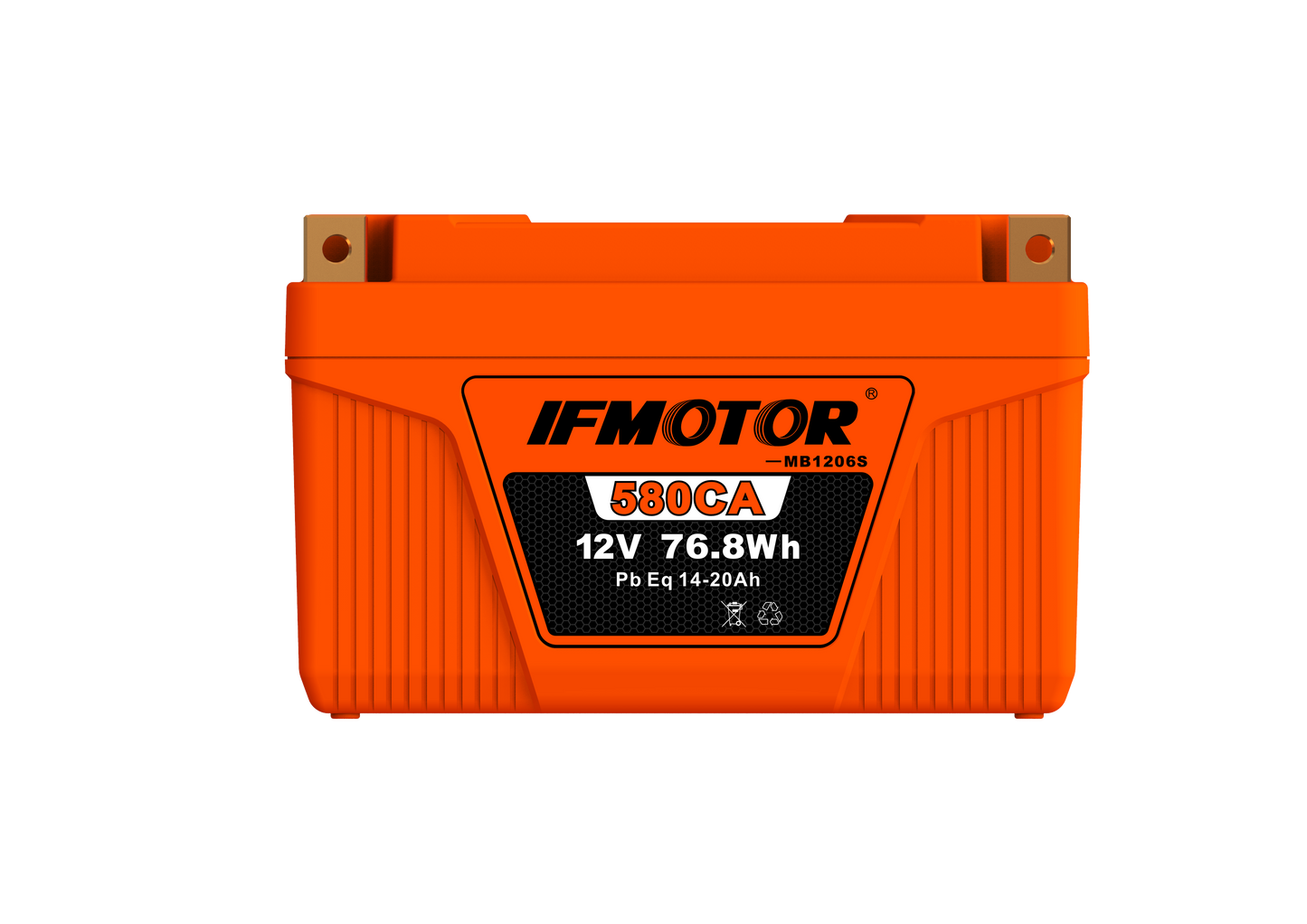 IFMOTOR ROCK&RESTART 12V 6Ah LITHIUM MOTORCYCLE BATTERY