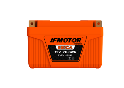 IFMOTOR ROCK&RESTART 12V 6Ah LITHIUM MOTORCYCLE BATTERY