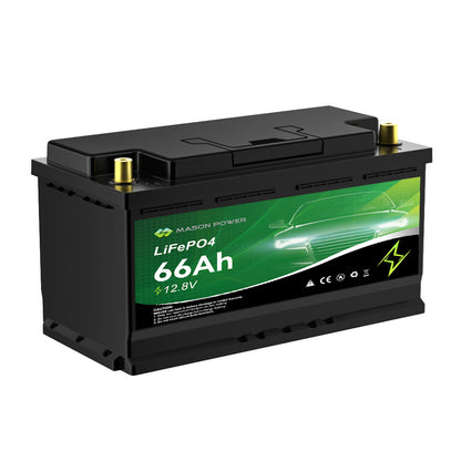 12.8V 66Ah LiFePO4 Battery for Car Starting