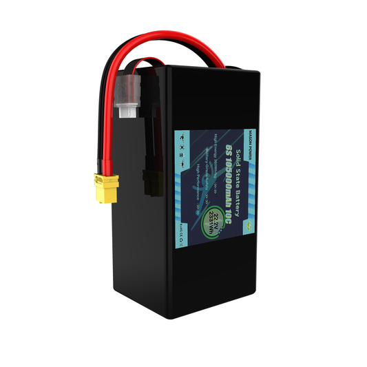 360Wh/kg 6S 22.2V 105000mAh 10C Solid State Battery Pack Long Flight Time