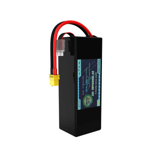 360Wh/kg Fast Charge Solid State 6S 22.2V 18000mAh 10C Lipo Battery Pack for UAV Applications